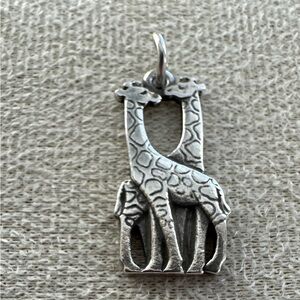 James Avery Silver Giraffes Charm